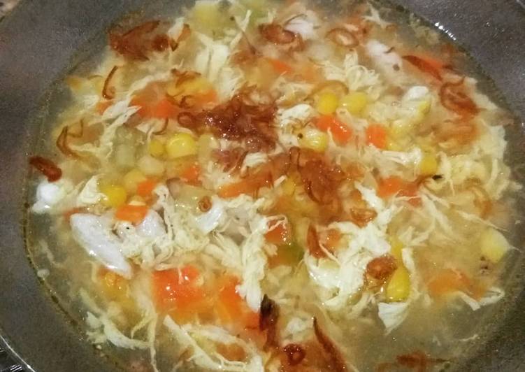 Resep Sup Jagung Ayam Simple yang Bisa Manjain Lidah