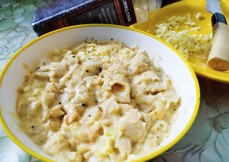 Steps to Prepare Quick White sauce pasta