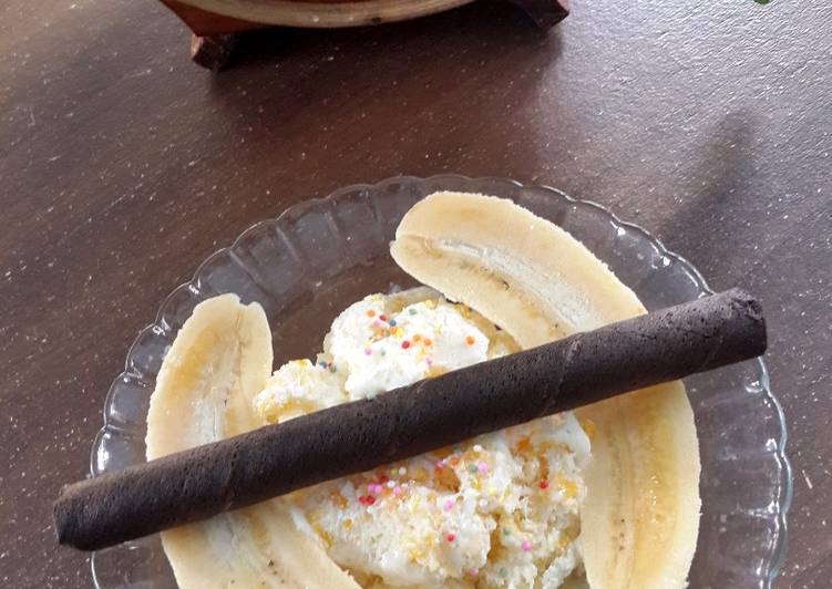 Cara Gampang Menyiapkan Ice cream vanilla jagung, Lezat