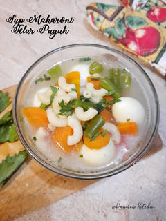 Foto resep Sup Makaroni Telur Puyuh
