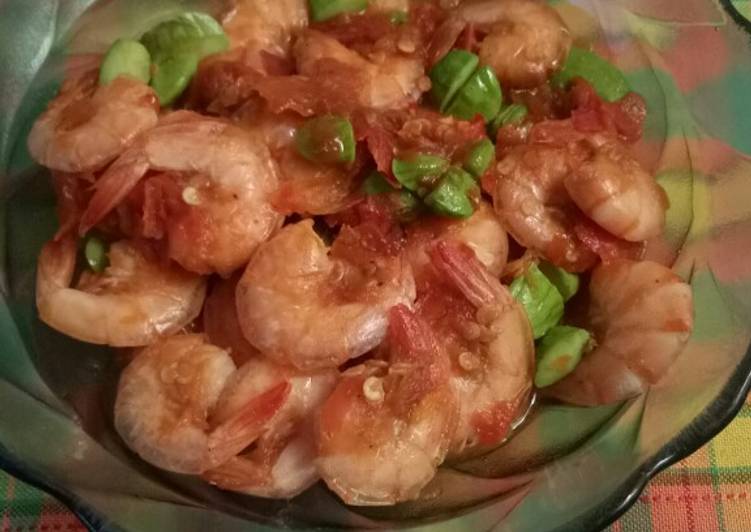 Resep Sambal goreng udang pete Anti Gagal