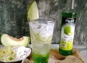 Foto resep Es Kuwut Melon Kelapa Muda