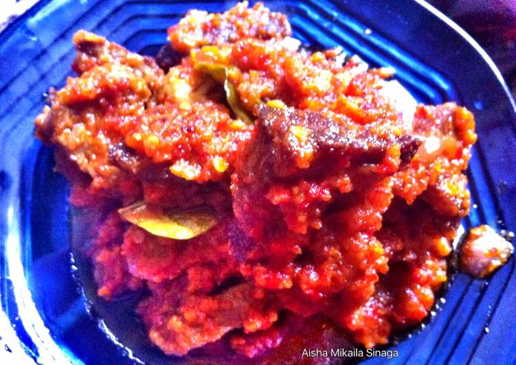 Cara Gampang Membuat Daging sapi sambalado, Enak Banget