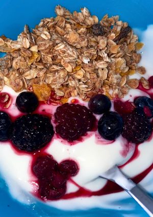Una foto de Desayuno saludable que proporciona mucha saciedad!