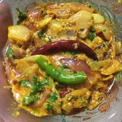 A picture of Malai pyaaz ki Rajasthani sabji.