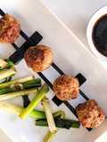 Miso Ginger Chicken Meatballs. Fusion Kofta Kebab