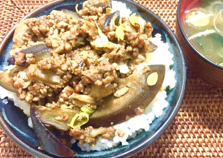 Piatto Unico Piccante e Agrodolce, “Piri-Kara 🌶 Donburi” di Melanzana e Macinato di Suino🇯🇵