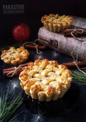 عکسی از دستور تارت سیب خوشمزه و فوق العاده 😋😋