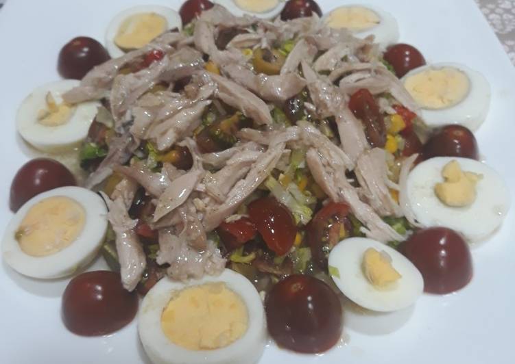 Ensalada escabechada de perdiz