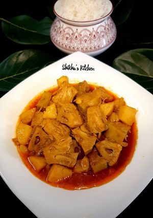 কাঁচা কাঁঠালের (এচোঁড়) তেল ঝাল রেসিপির প্রধান ছবি