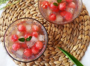 Foto resep Es Semangka Merah Putih