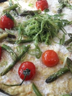 Risotto wie aus Italien & Grünem Spargel, Tomaten, Gurke Rezepthauptbild