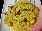 A picture of potato biryani