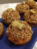 Muffin integral de plátano(banana) con chispas de chocolate