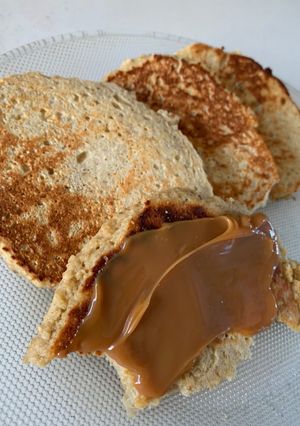 Una foto de Pancakes de avena y banana