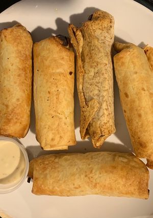 Una foto de Rollos primavera con tortilla