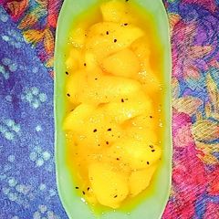 A picture of 3 spice Mango muraba.