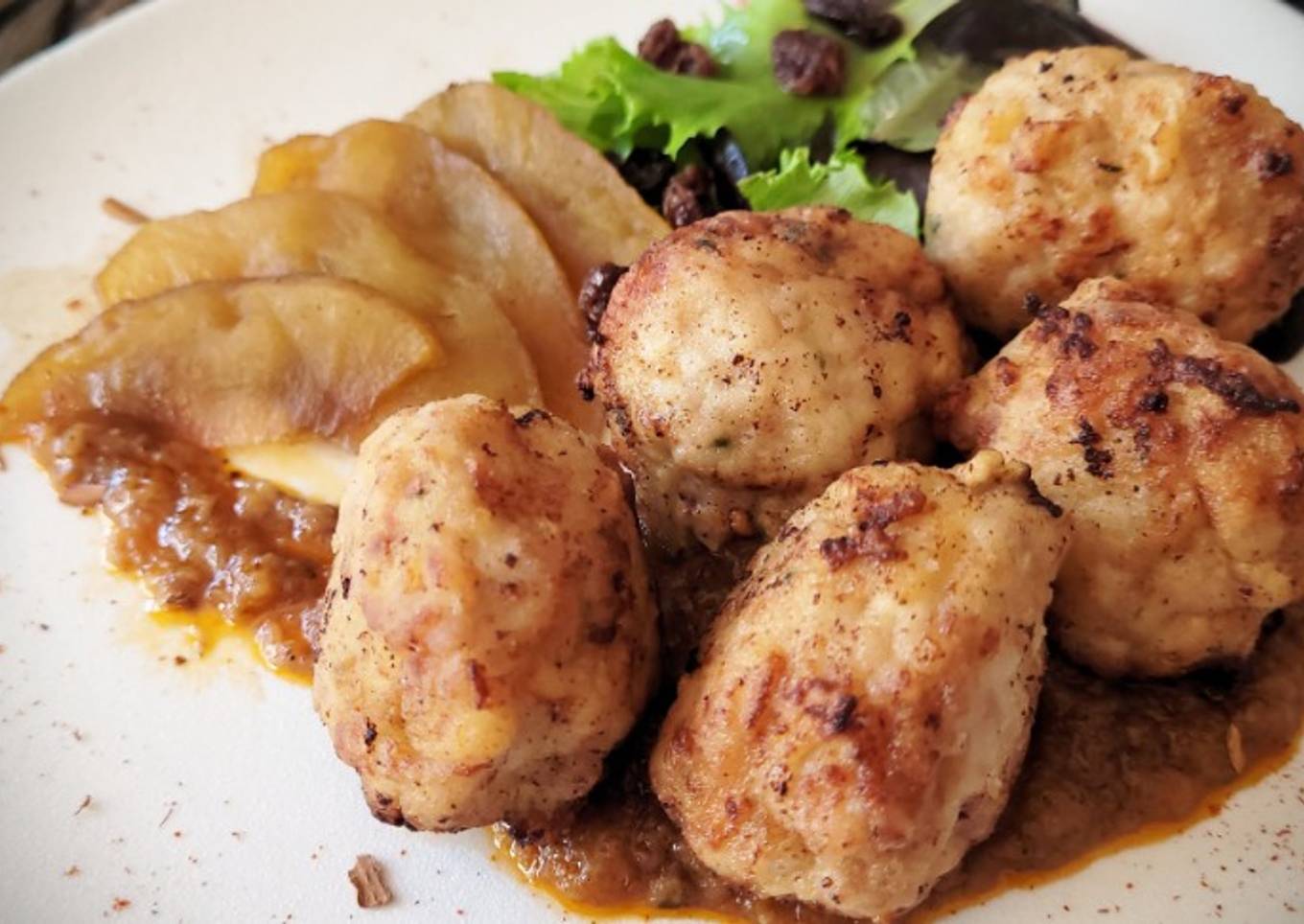 Albóndigas de Cerdo con Manzana