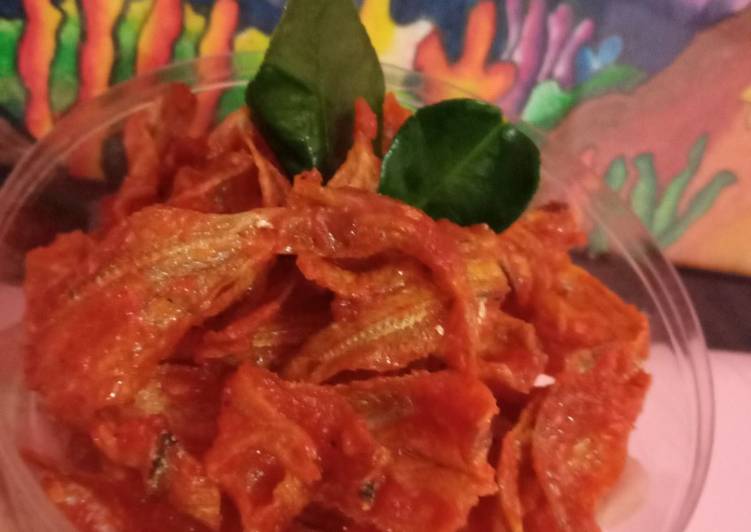 Siap Saji Ikan asin(kipas) balado Nikmat Lezat