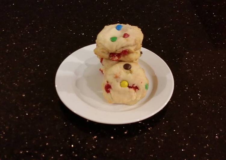 Cherry Chip Shortbread Cookies