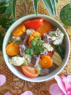 Foto resep Sop daging sayur (tanpa minyak)
