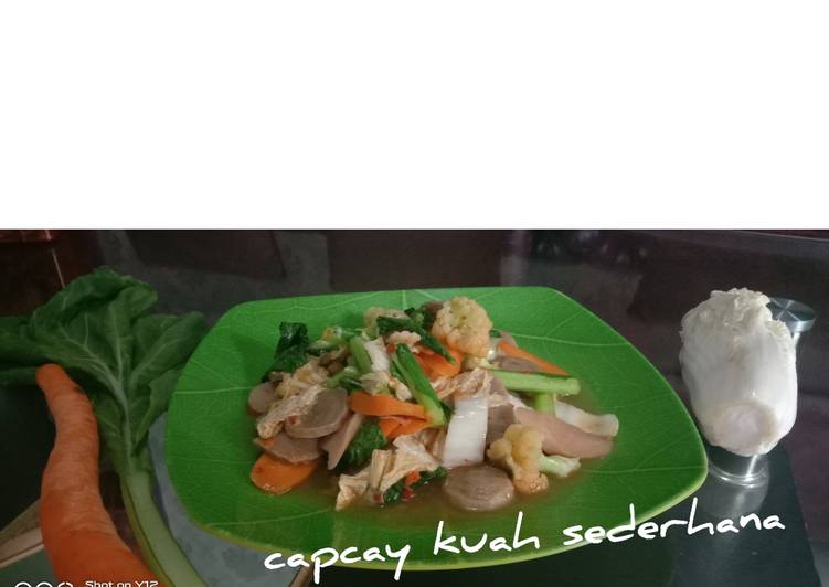 Capcay kuah sederhana