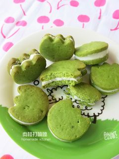 綠茶巧克力夾心餅乾 的食譜成品照片