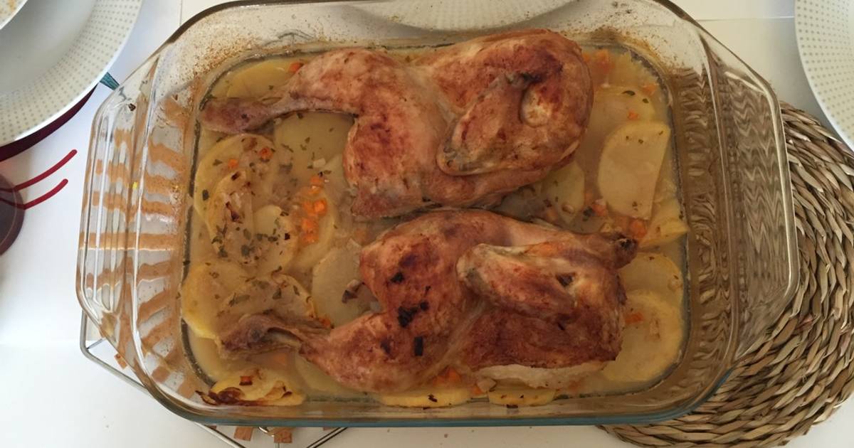  recetas muy ricas de polla al horno compartidas por cocineros  caseros- Cookpad