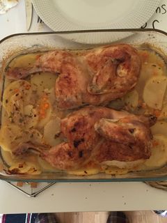 Una foto de Pollo al horno