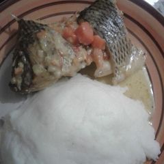 A picture of Creamed fish.