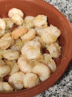 Una foto de Gambas al ajillo