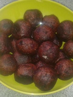 Foto resep Bola bola ubi ungu isi coklat
