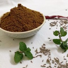 A picture of #CookClick-Raita masala powder.
