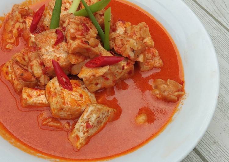 Cara mudah meracik Humpe Bahabang (tahu tempe masak merah) Lezat