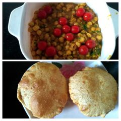 A picture of Chole Puri.