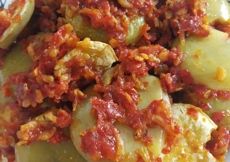 Proses Membuat Sambal jengkol teri medan yang Lezat Sekali