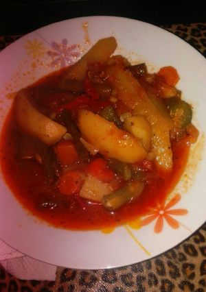 Una foto de Estofado de verduras