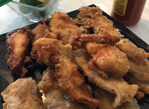 Una foto de Pescaditos fritos como de tianguis