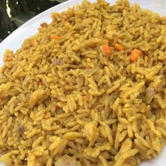 Jolof rice A picture of Jolof rice.