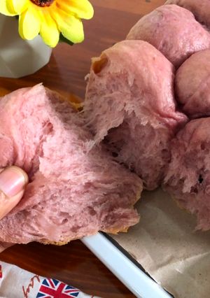 Foto resep Roti Sobek Ubi Ungu
