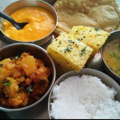 A picture of Lunch thali.