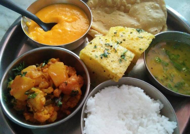 Easiest Way to Prepare Award-winning Lunch thali