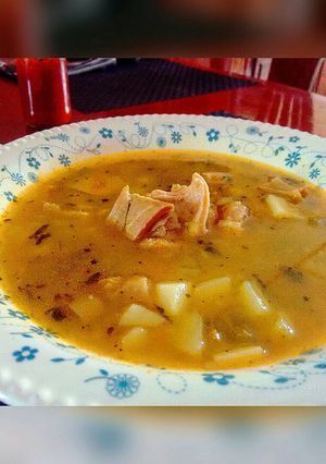 Una foto de Sopas de mondongo ó cayos en sopas