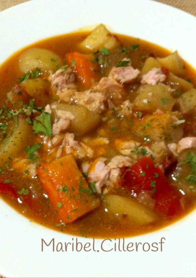 Una foto de Guiso marinero de patatas