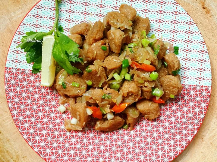 Cara Gampang Membuat Resep Tumis bakso vegan yang Bisa Manjain Lidah Anti Ribet, Uenak Banget