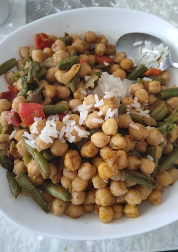 Una foto de Curry vegano