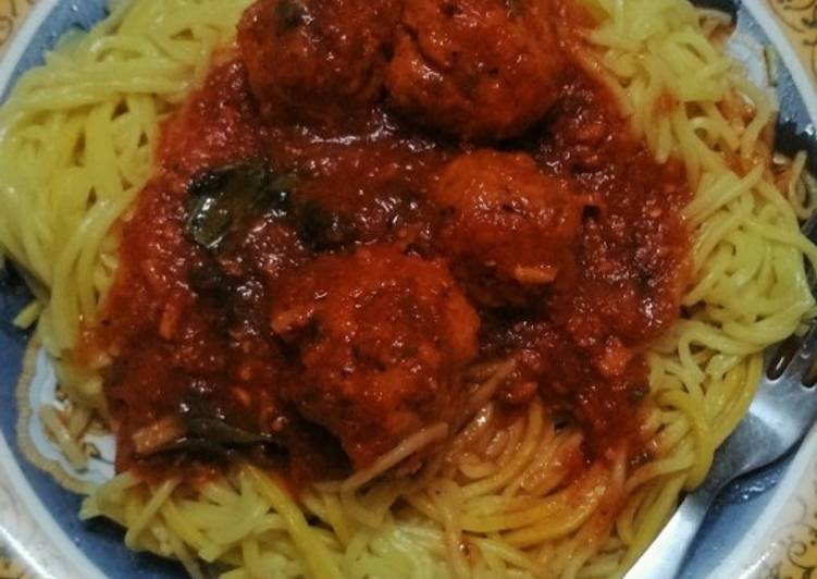 Recipe of Award-winning Spaghetti and meatballs