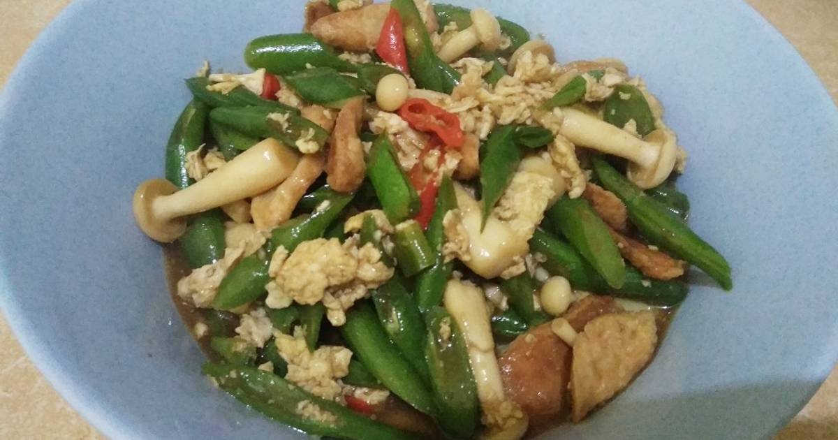 Resep Buncis Jamur Shimeji Saos Tiram oleh Mami Gisa Cookpad