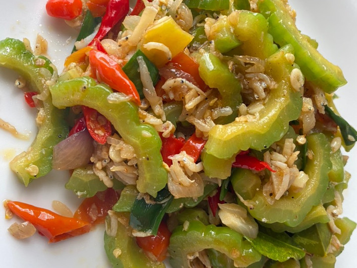 Resep Tumis pare teri medan Anti Gagal