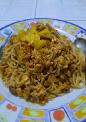 Foto resep Spaghetti Nenas Rica Rica